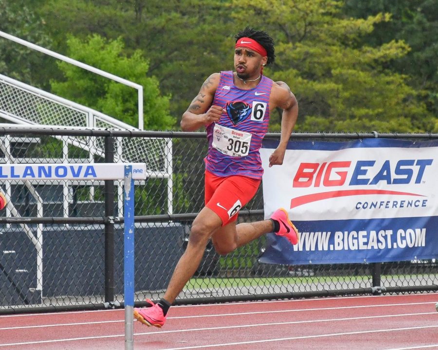 Sophomore Darius Brown finished in 11th place of the Men’s 110-meter Hurdles during the Quarterfinals on Friday, May 25 with a time of 13.66.