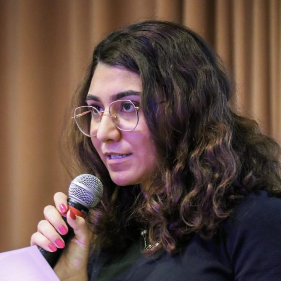 Senior Paria Ghaderi, Student Government Association (SGA) senator for the College of Communication recounted her experience being attacked on campus on May 4.