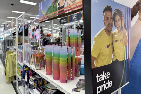 Pride month merchandise is displayed at a Target store, Wednesday, May 24, 2023, in Nashville, Tenn. Longtime Pride sponsors like Bud Light and Target have come under attack by conservatives for their LGBTQ-friendly marketing.