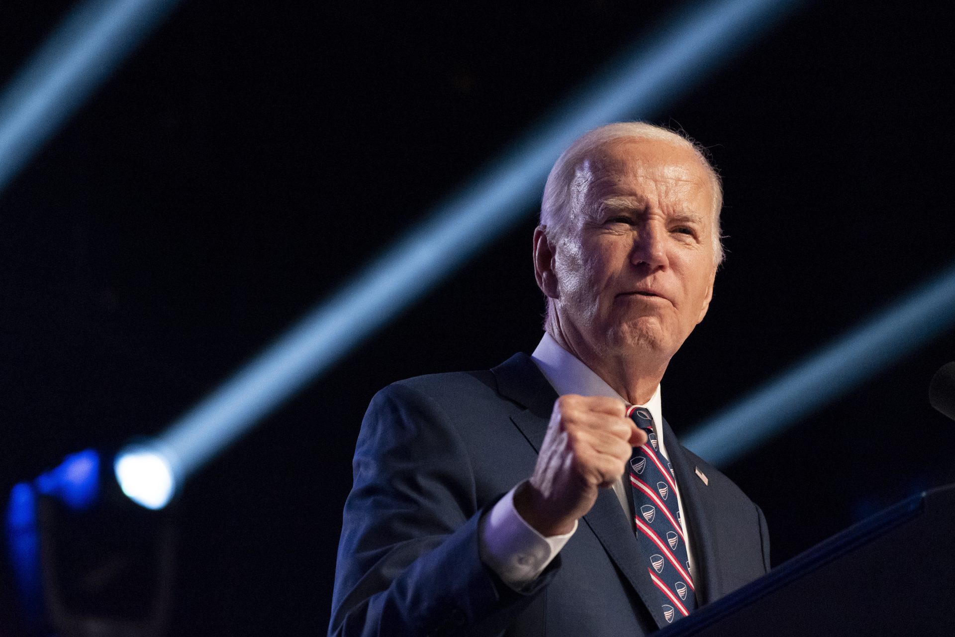 President Joe Biden speaks at a campaign event at Montgomery County Community College in Blue Bell, Pa., Jan. 5, 2024. Voters in more than 50 countries that are home to half the world’s population are eligible to vote in elections in 2024.