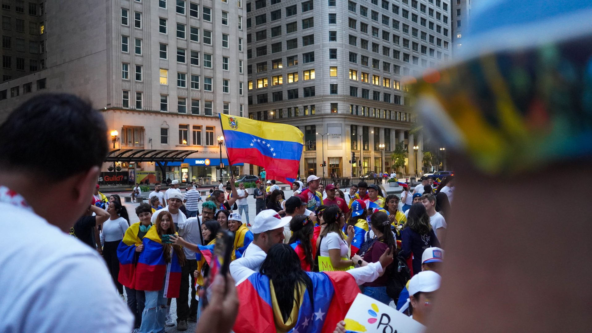 Venezuelans in Chicago protest the country's election results at Daley Plaza (Photo Gallery)