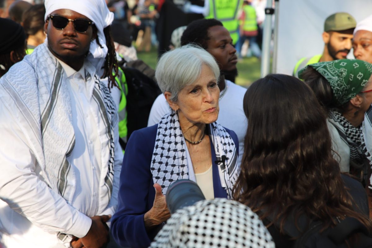 Third-party candidate Jill Stein joined Pro-Palestinian protestors in Union Park on the third day of the Democratic National Convention. Stein spoke to the DePaulia about reframing the two party system and against the war in Gaza. 