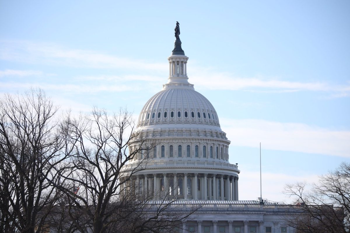 Still photo of the United States Capitol Building on January 20, 2025. President Trump's inauguration ceremony was moved inside the Capitol rotunda for the first time since 1985.