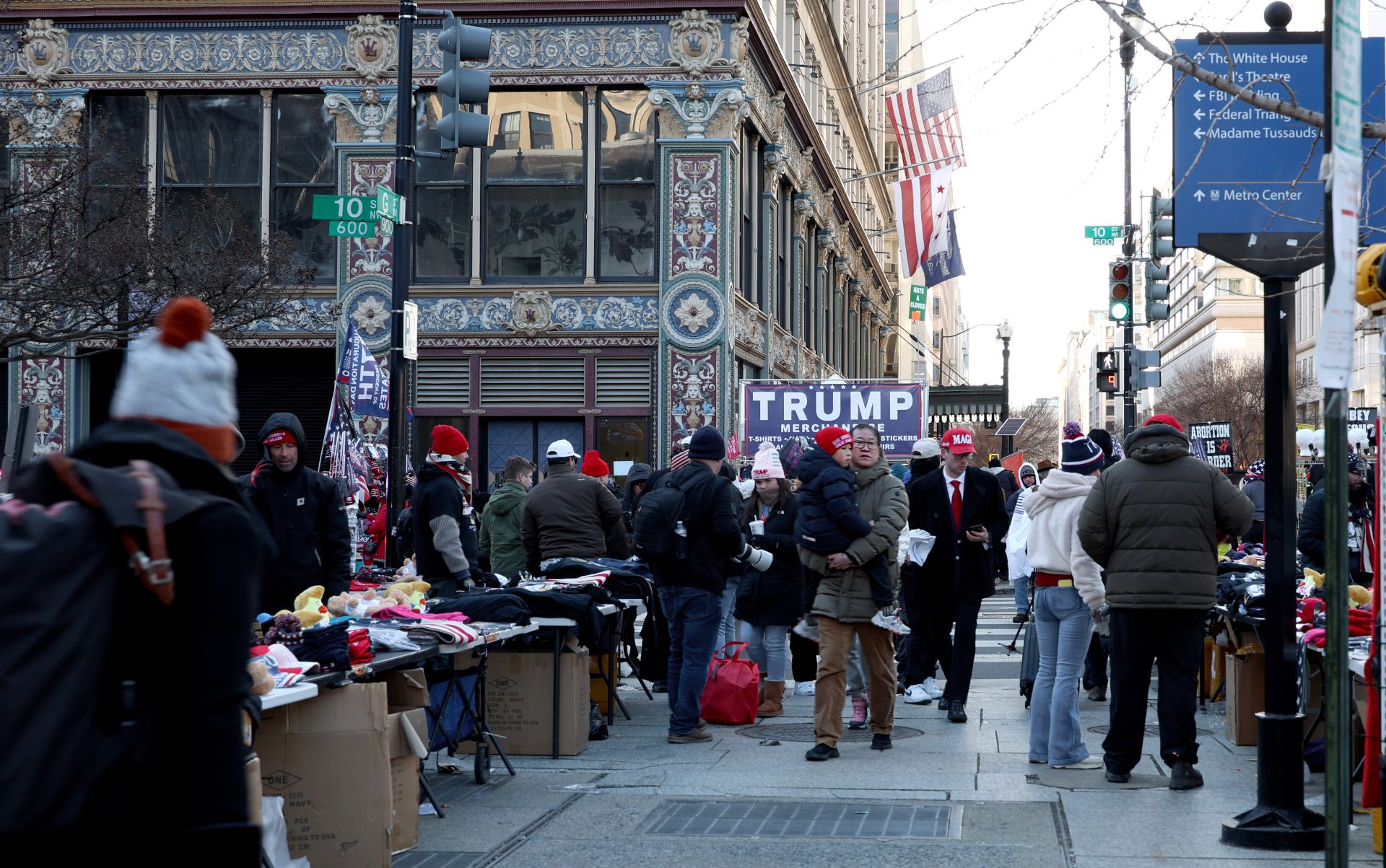 The faces behind the booths: Inauguration Day vendors crowd the streets