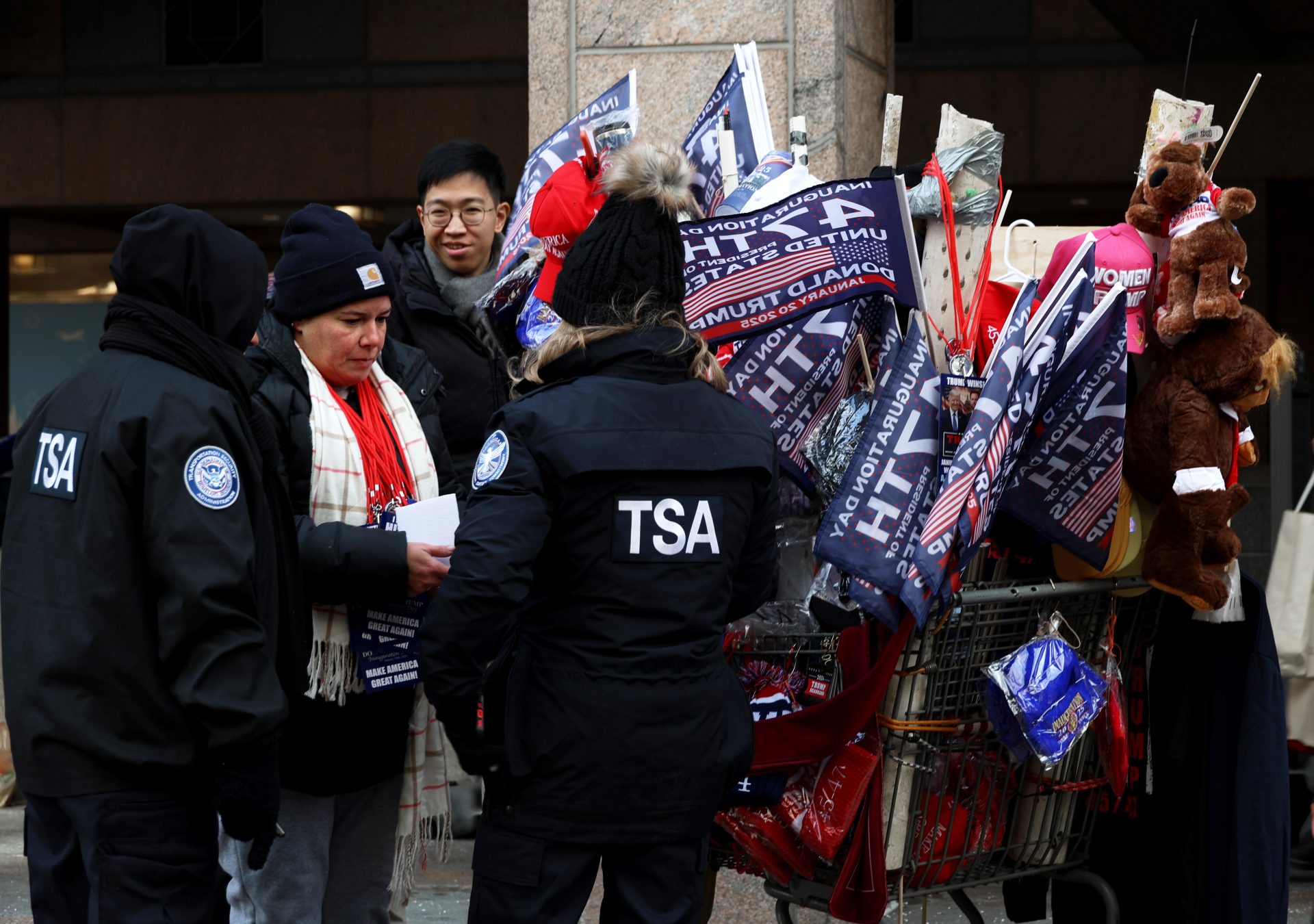 The faces behind the booths: Inauguration Day vendors crowd the streets