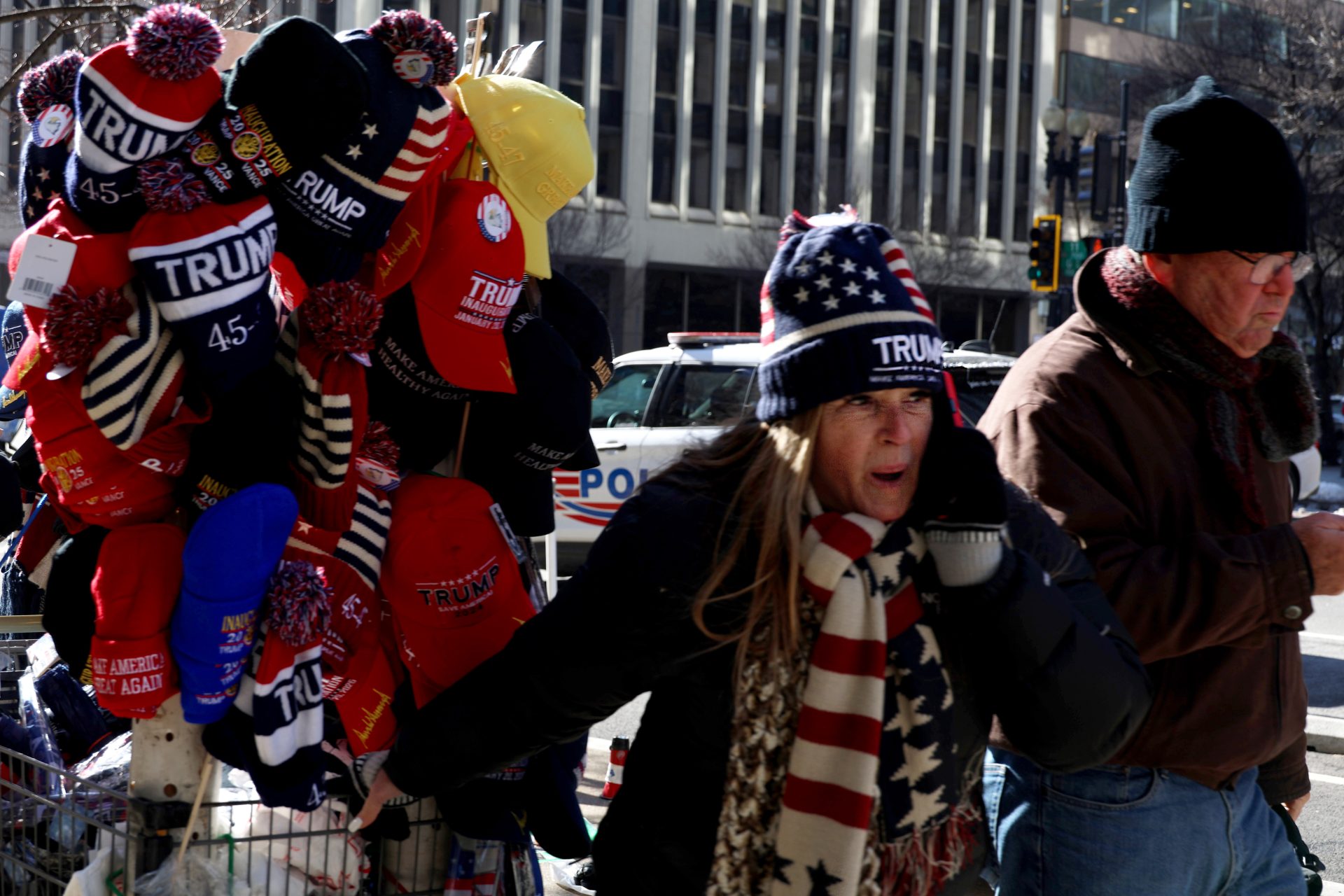 The faces behind the booths: Inauguration Day vendors crowd the streets