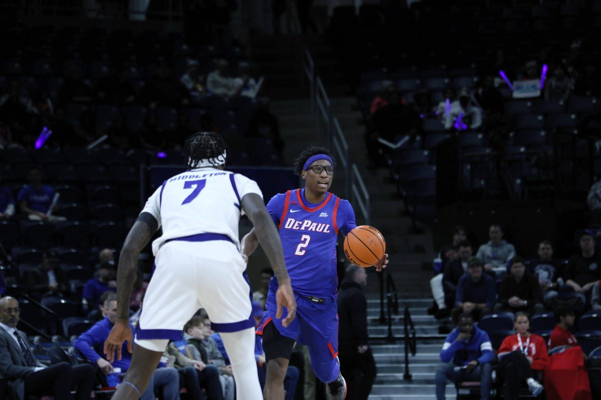 Layden Blocker dribbles the ball during the first half against Seton Hall on Sunday, Feb. 2, 2025. Blocker's averages 8.1 points per game.