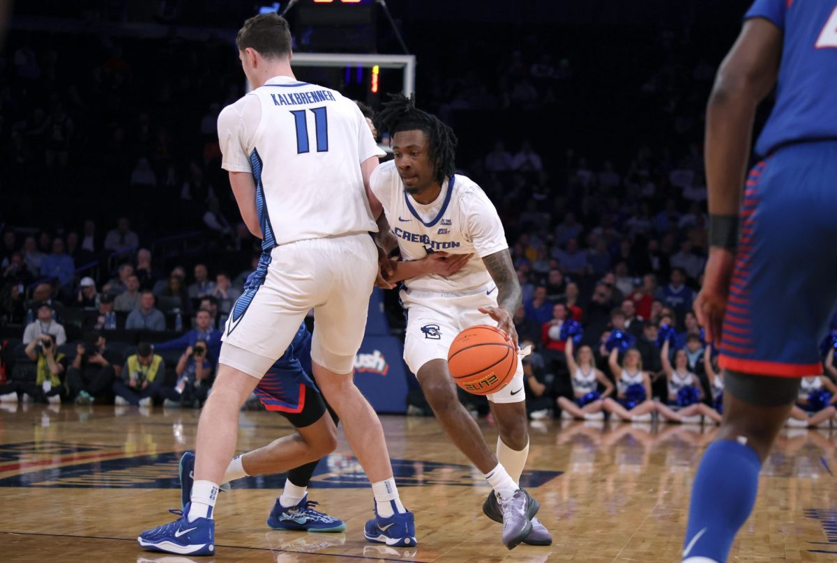 Jamiya Neal dribbles the ball during DePaul's game against Creighton on Thursday, March 13, 2025, at Madison Square Garden. Creighton's overall record this season is 22-9.