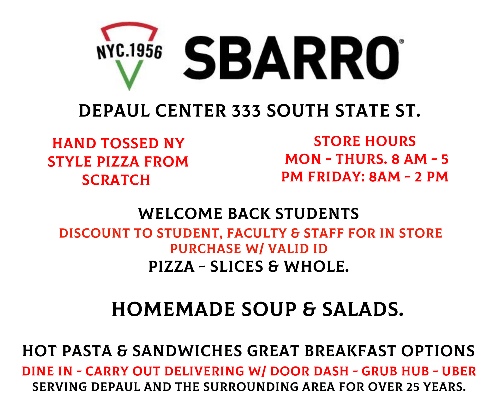 Sbarro side