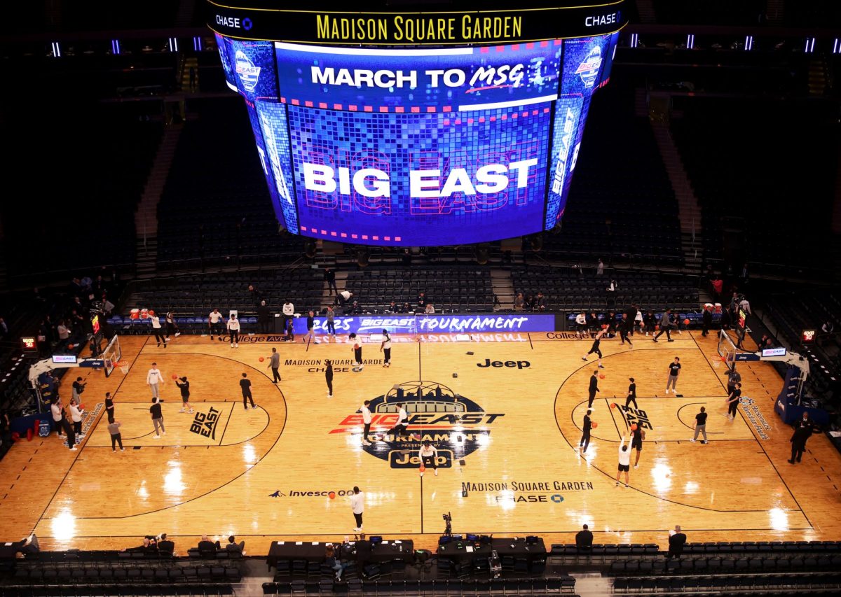 The Madison Square Garden arena awaits patrons on Wednesday, March 12, 2025, in New York. DePaul will play Georgetown in the first game of their Big East tournament. 