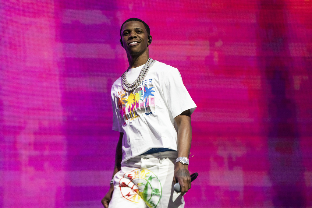 A Boogie wit da Hoodie performs at the Coachella Music &amp; Arts Festival at the Empire Polo Club on Sunday, April 16, 2023, in Indio, Calif. (Photo by Amy Harris/Invision/AP)