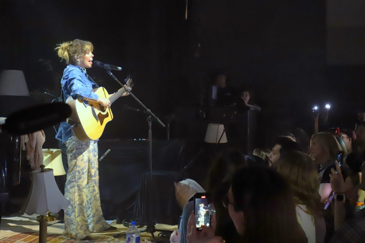 Rachel Platten performs at Lincoln Hall in Chicago on Friday, April 18, 2025. Platten performed songs from her 2024 album "I Am Rachel Platten" along with older songs like her 2015 hit "Fight Song."