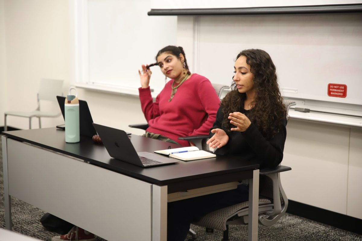 SGA President, Isabella Ali, talks to members about planning for the quarter and different resolutions they are working to pass on Wednesday, April 9, 2025. Each committee talks of what they have in the works for the rest of the year and how they plan to go about it.