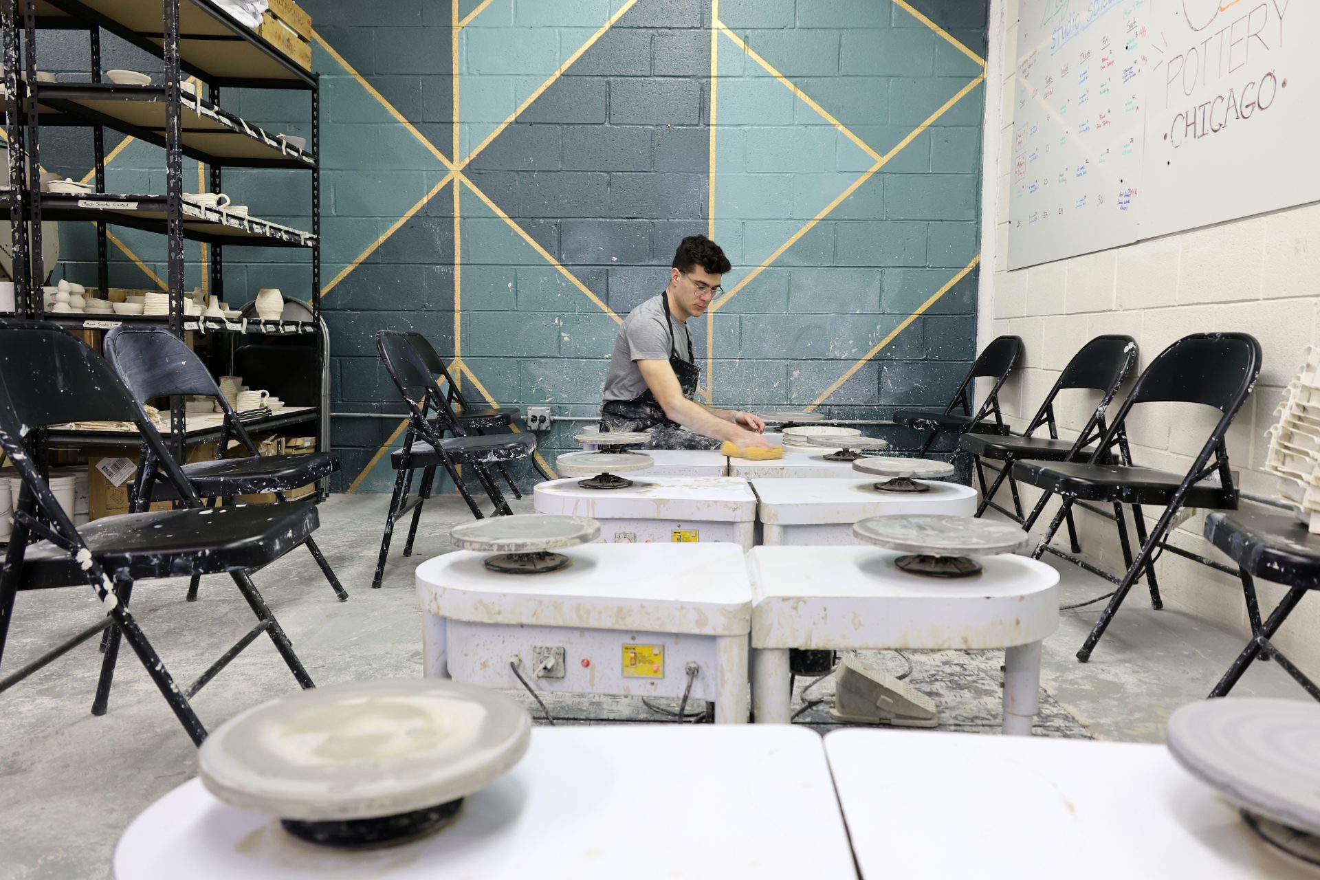Covered in clay, open to love: pottery blind dates take shape